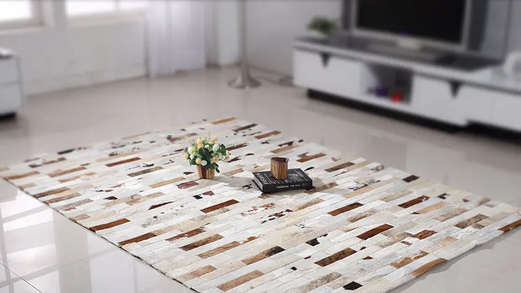 Fashionable art carpet 100% natural genuine cowhide leather masjid | Дом и сад