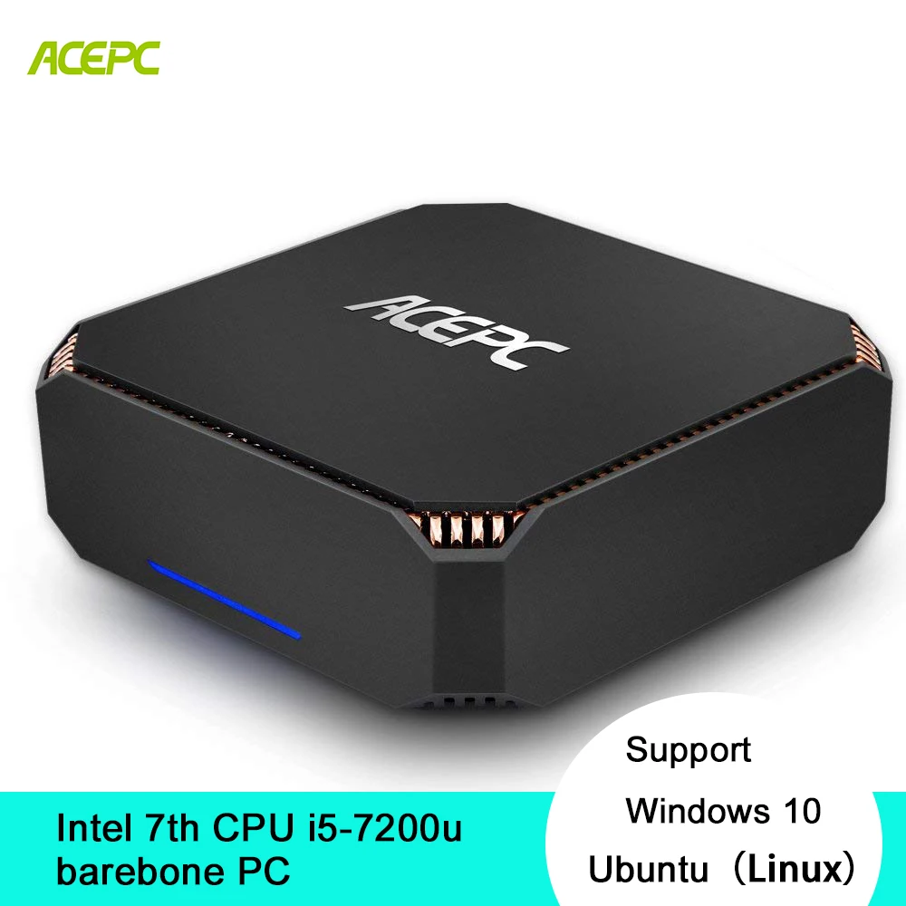 ACEPC CK2 Mini Barebones PC Intel Core i5 7200U Desktop Computer With
