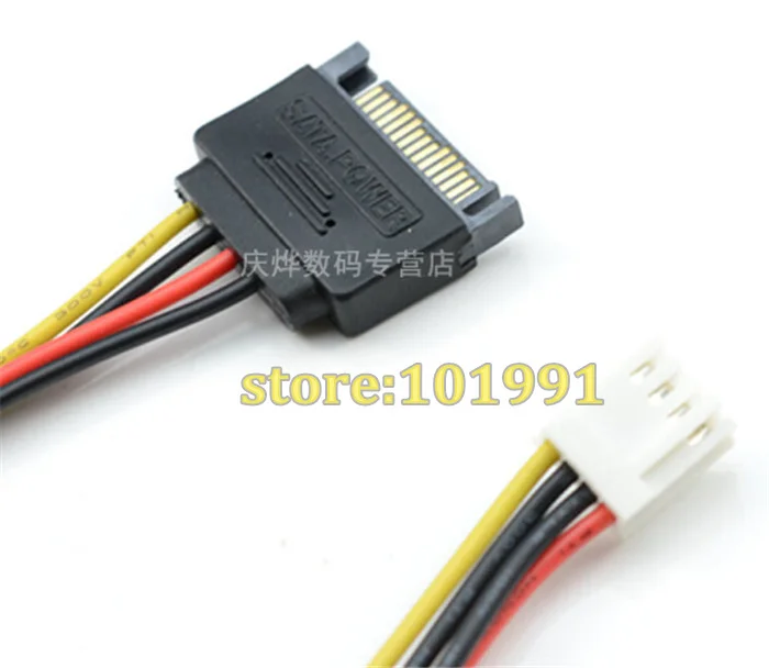 جديد 4pin إلى sata ذكر التيار ، محرك الأقراص sata امدادات الطاقة 50 قطع hiqh الجودة sata إلى 4pin كابل الطاقة