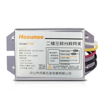 

F-A6 Hesunse 2 CH Digital Subsection Switch Two Ways Receiver For Lighting Lamp