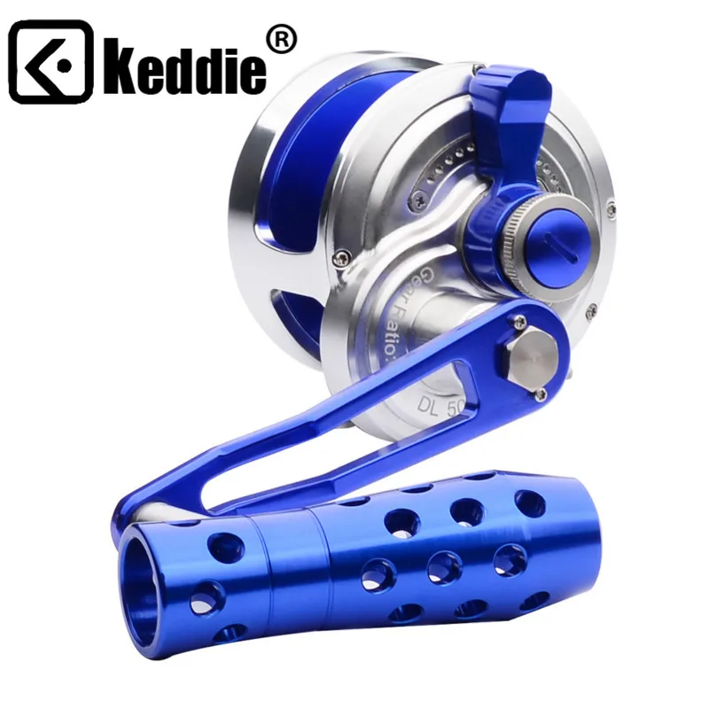 

PRO BEROS New Trolling Reel Aluminum CNC Machined 200-500 Series Fishing Reel (Left-Hand) Max Drag 14kg-21kg Jigging Reel