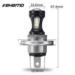 Vehemo H4 3030 18SMD спереди светильник Светодиодный Противотуманные фары дальнего света светодиодный лампы дневного света лампа универсальный