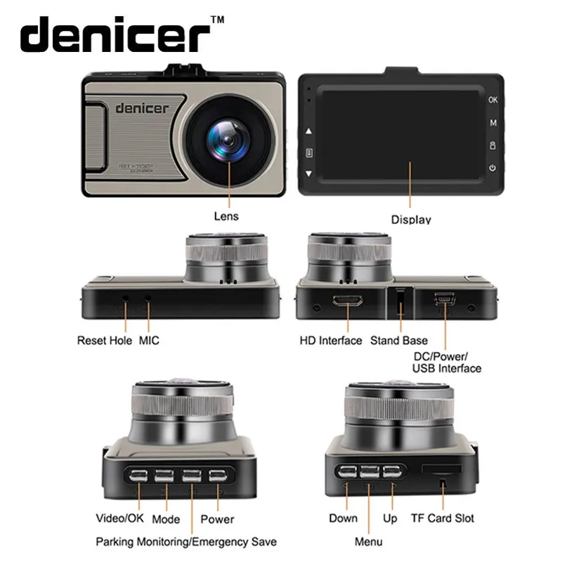 Novatek 96655 Car DVR Camera Full HD 1080P Dash Camera 30Fps Video Registrator Car 170 Degree Dash Cam Night Vision Recorder Car