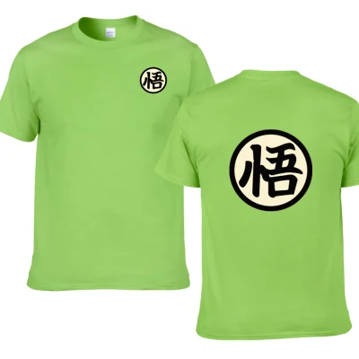 Dragon Ball Beerus Футболка мужская новая летняя повседневная мужская футболка с коротким рукавом Хлопок Высокое качество Мужские футболки мультфильм Аниме футболки - Цвет: green