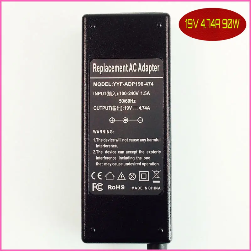 Адаптер переменного тока для ноутбука Samsung R520 R522 R523 R530 R538 R540 R580 R730 R780 19V 4.74A шнур