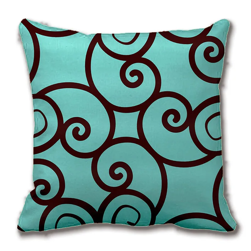 Chic Modern Orange Navy Blue Ikat Tribal Pattern Throw Pillow Case