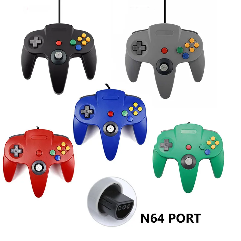 

N64 Gamepad JoypadWired Gaming Joystick Game Pad For Gamecube For Mac Gamepads PC game controller joystick