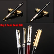 Free Shipping New Arrival Business Writing Roller Ballpoint Pen Full Metal Luxury Gift Office Pen Buy 2 Pens Send Gift real picasso 917 ballpoint pen roller ball pen office and school writing supplies gel pens business gift free shipping
