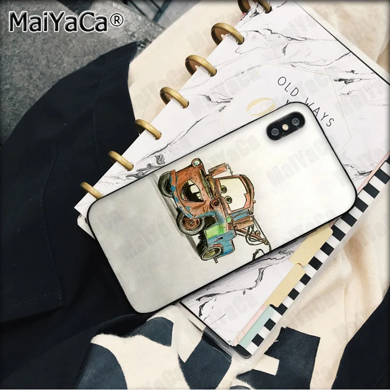 MaiYaCa анимация Pixar Автомобили Мягкий Силиконовый ТПУ чехол для телефона iPhone X XS MAX 6 6s 7 7plus 8 8Plus 5 5S SE XR чехол