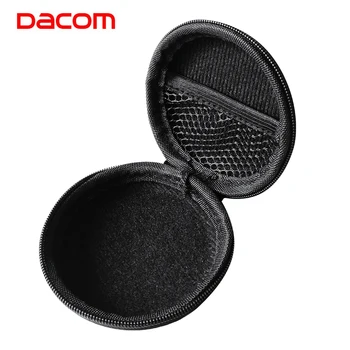 

DACOM Artificial Leather Earphone Cover Case for Airpods Earpods Xiaomi Dots Honor Fly Pods Wired Wireless Earbuds Headphone
