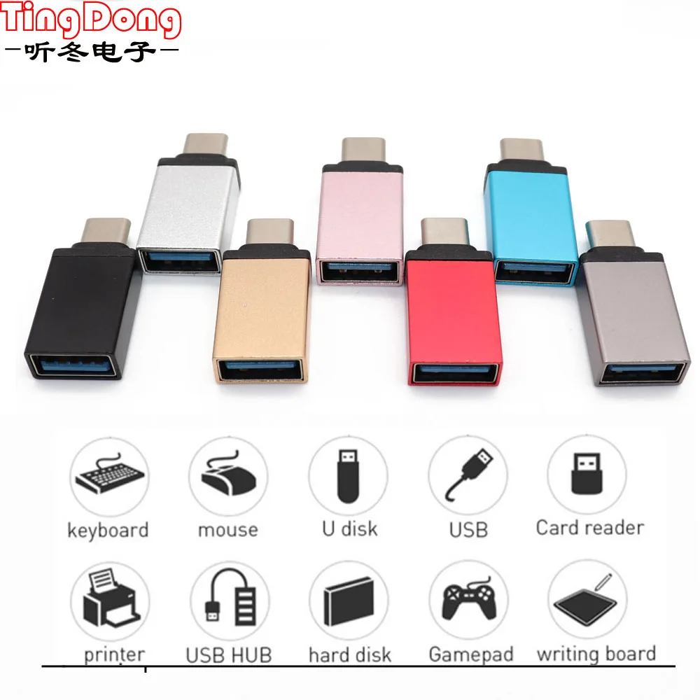 

New Type-C to USB Adapter OTG Converter USB 3.0 Convert to Type C USB-C Port Adapter Charging Sync for MacBook Pixel Lumia