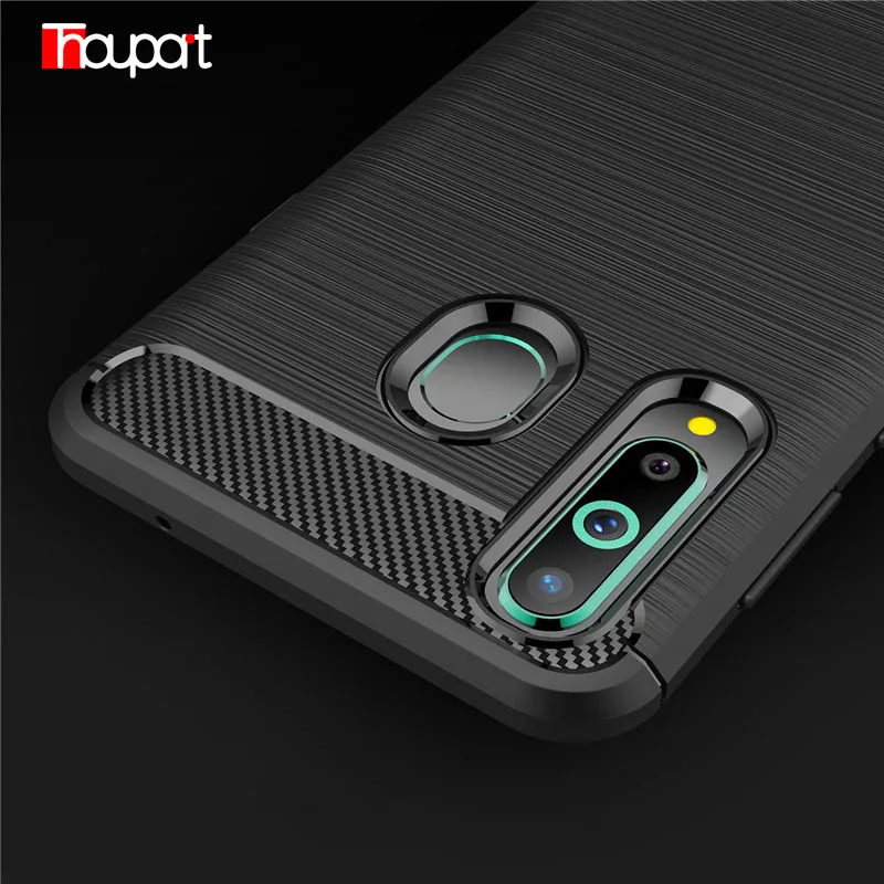 For Samsung Galaxy A8S Case Silicon Heavy Shockproof Carbon Fiber Soft Silicone A9 Pro 2019 Cover |