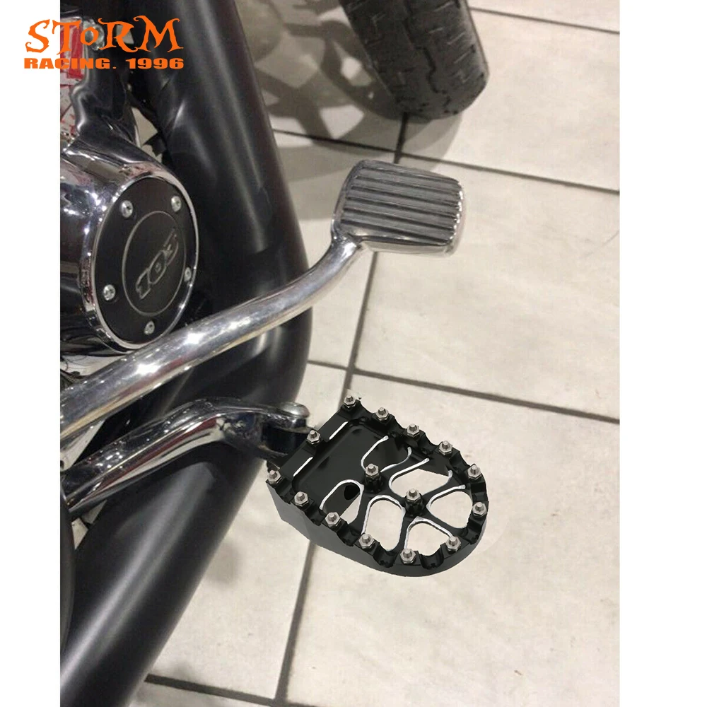 MX Offroad вращающиеся широкие опорные подножки для ног Harley Dyna FLTRXSE Roadster XG750 XL883L SuperLow CVO VRSCAW