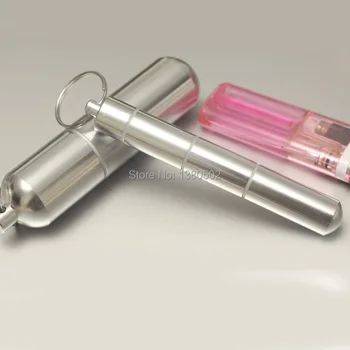 

2pcs/lot Funny Design Waterproof Top Grade Aluminum Alloy Cigarette Case Tobacco Storage Bottle