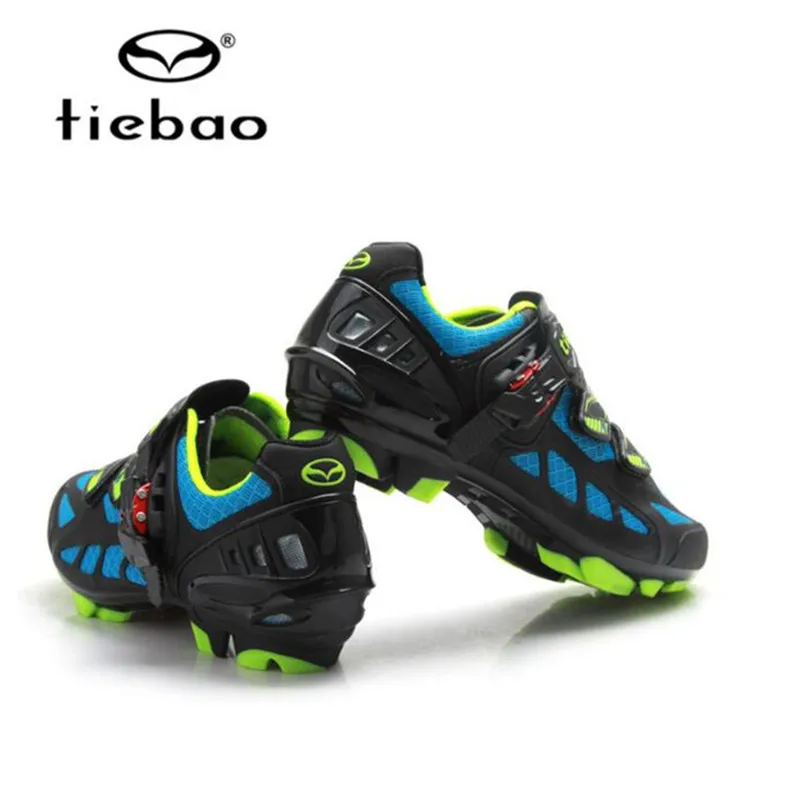 Tiebao Cycling Shoes men Sapatilha Ciclismo MTB Spd pedals set Professional Bike Self-Locking Shoes Breathable Bicycle sneakers