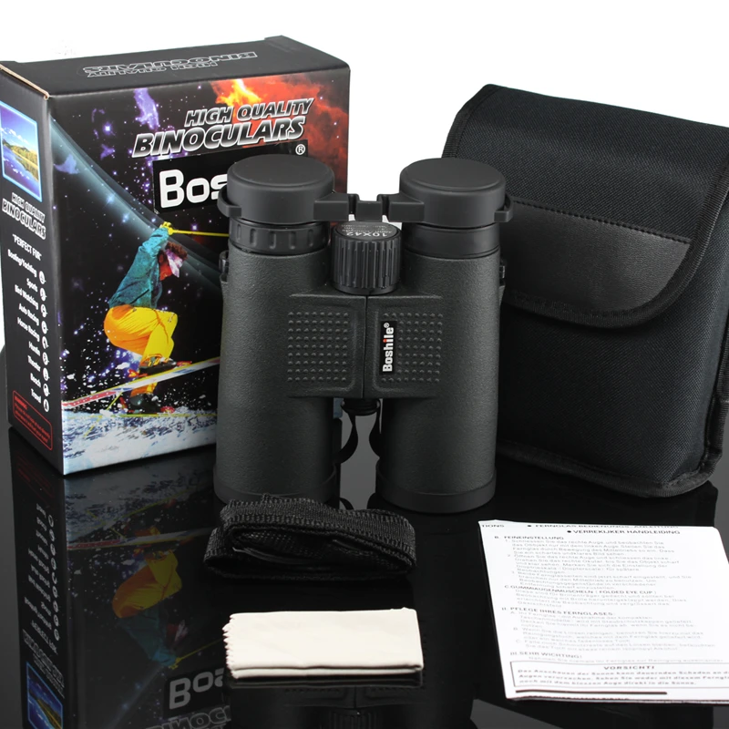 Бинокль boshile 10x42 высокомощный Профессиональный Водонепроницаемый бинокулярный телескоп Охота lll ночного видения для кемпинга на открытом воздухе