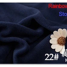 22# темно-синие 1 м мягкой щеткой флис ткань для DIY colthes мягкие игрушки одеяло простыня подушки Материал