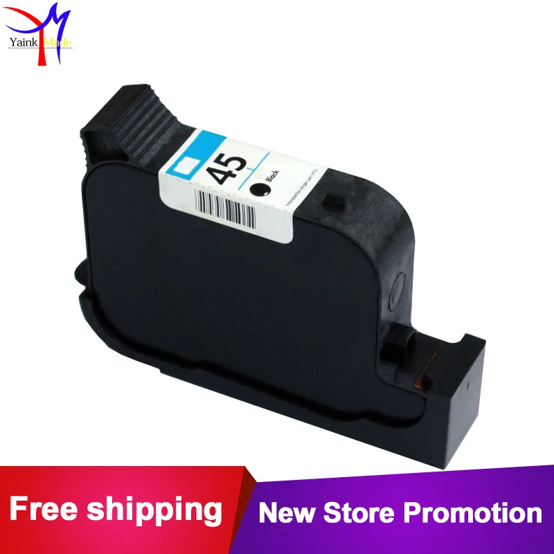 

Remanufactured Black ink cartridge 51645A for Hp 45 plotters industral printer and barcode printing for hp45 720C 712 712c