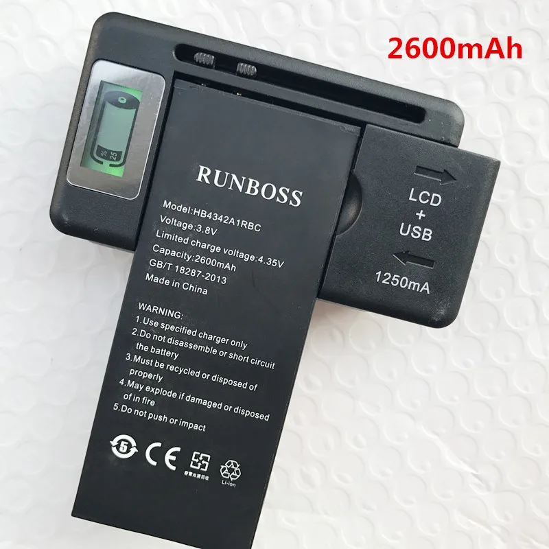 

2PCS 2600mAh HB4342A1RBC Battery For Huawei Y5II Y5 II 2 Ascend 5+ Y6 Honor 4A SCL-TL00 Honor 5A LYO-L21 Battery + 1PCS Charger