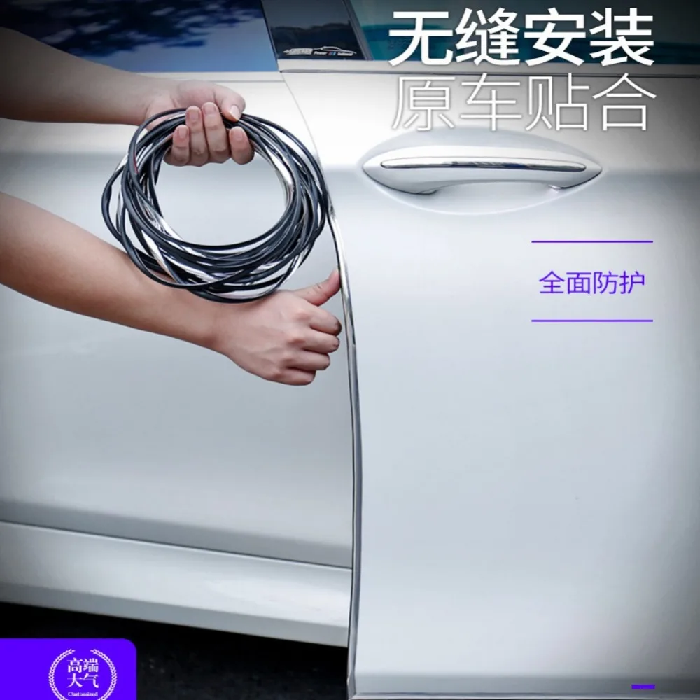 

Anti-Scratch Car Protection Stickers Plastic Strip Body Electroplating Bumper Decorative Automotive Chrome Door Edge