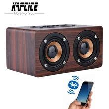 KAPCICE деревянный Беспроводной Bluetooth Динамик Портативные Hi-Fi плееры шок бас Altavoz TF caixa де сом звуковая панель для iPhone Samsung Xiaomi