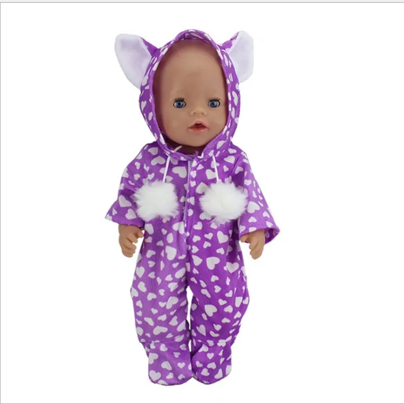 

Doll Accessories Fit 17 inch 40-43cm Born New Baby Doll Butterfly Elephant Unicorn Rabbit Clothes For Baby Birthday Gift