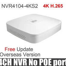 Dahua 4ch nvr NVR4104-4ks2 4k сетевой рекордер 8 каналов Смарт 1U мини NVR H.265 8mp resulotion с логотипом Замена NVR4104