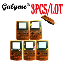 3 шт./лот Горячая DIY спереди оранжевый назад черный Цвет крышка Пластик В виде ракушки чехол подходит для Gameboy Цвет ремонт Корпус мальчик цвет w/Пуговицы