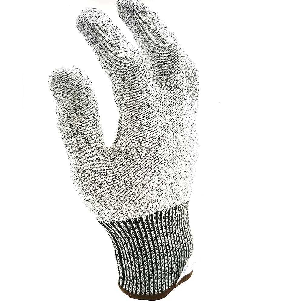 Ханво 13 калибр HPPE + Glassfiber уровень 5 рабочие перчатки устойчивые к порезам перчатки