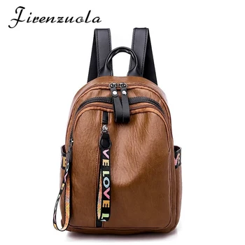 

Women's Backpack PU Leather Korean School Bag New Fashion Simple Travel Bags #800