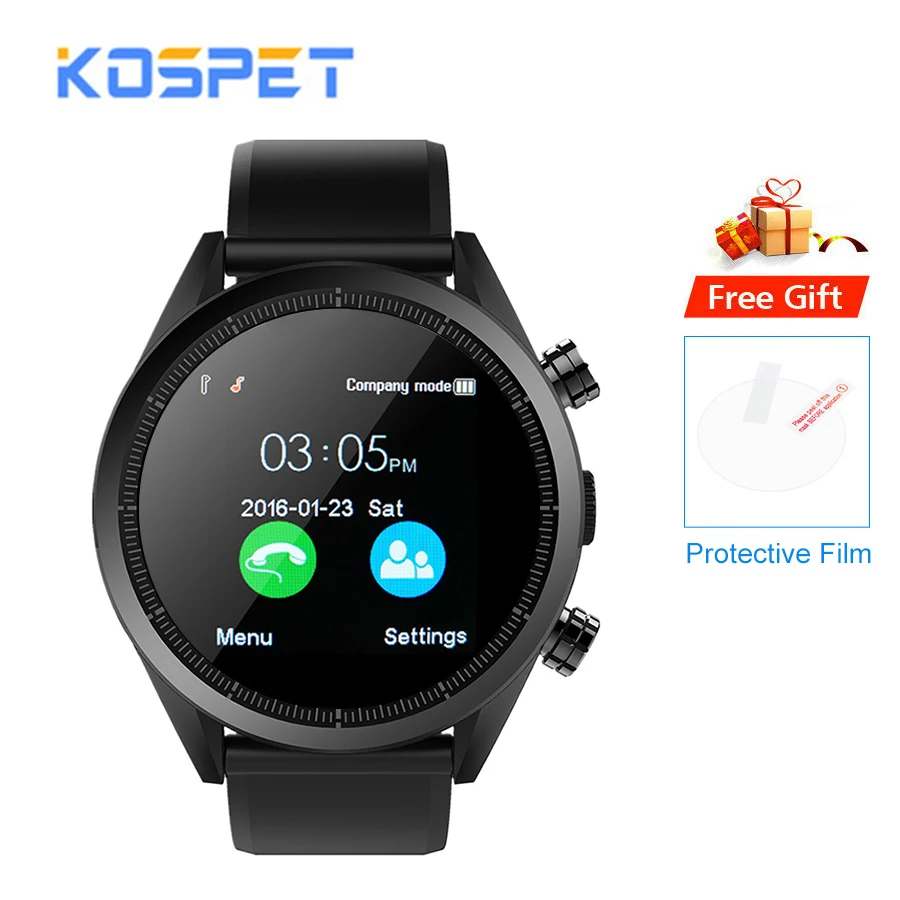 

KOSPET Hope Lite 1GB 16GB Android7.1.1 Dual 4G 1.39"AMOLED Smartwatch men WIFI 8.0MP IP67 Waterproof MTK6739 Smart Watch Phone