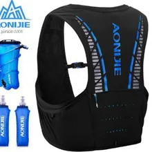 AONIJIE для мужчин и женщин 5L рюкзак для бега на открытом воздухе гидратационный жилет пакет Велоспорт водный Пузырь бег гонки марафон Пешие прогулки