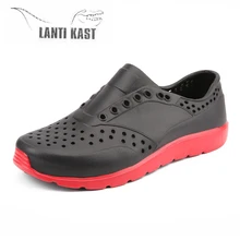 Breathable Men Lightweight Water Shoes Clogs Slippers Quick Dry Aqua Shoes Slip-on Flats Hole Sea Beach Shoes Sandals zapatillas weideng slippers women eva crocus clogs garden shoes lightweight beach sandals casual water slip on outdoor shoes