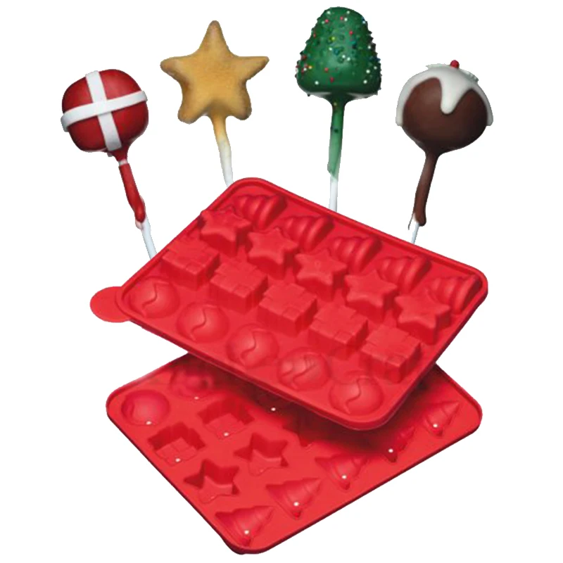 Sweetly Does It 20 Hole Silicone Christmas Cake Pop Mould Cake Pops Silicone Christmaschristmas Cake Aliexpress