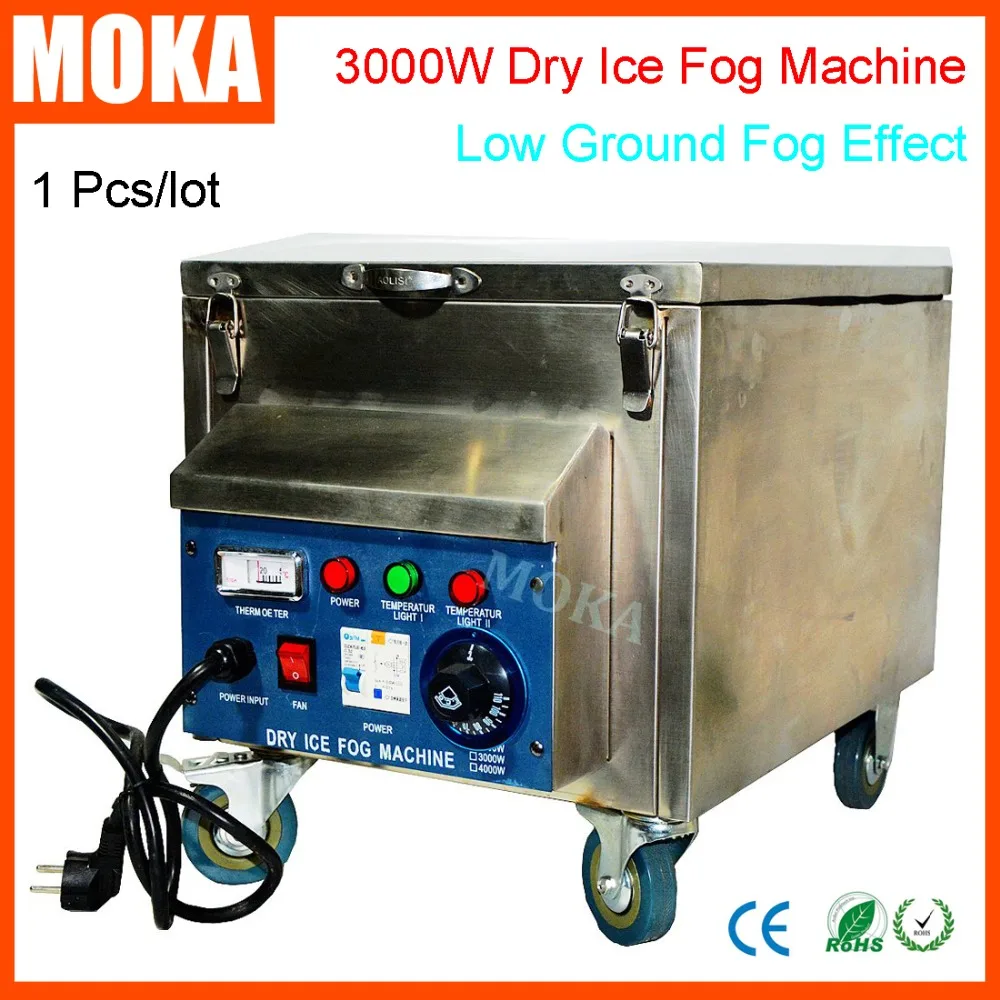 

1 Pcs/lot 3000w dry ice fog machine stage effect low ground smoke machine co2 dry ice machine for wedding christmas decorations