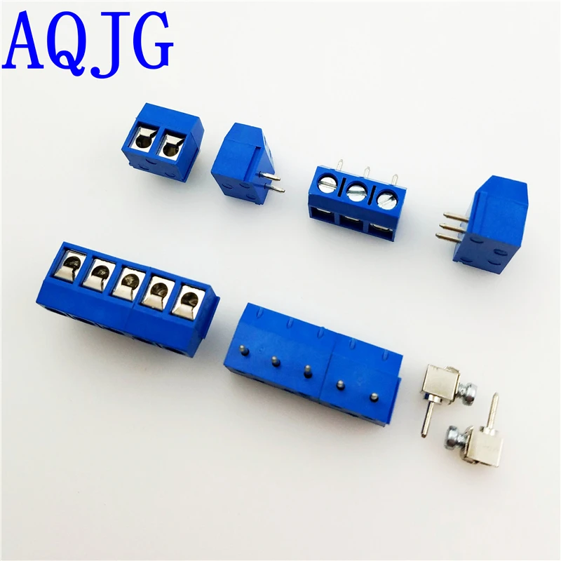 

100PCS LZ301R DG301R KF301R-5.0mm KF301-5.0-3P KF301 "- "Screw 2Pin 3PIN 5.0mm Straight Pin PCB Screw Terminal Block Connector