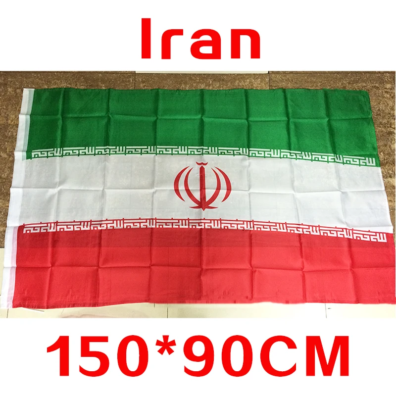 

2018 The Iran Flag Polyester Flag 5*3 FT 150*90 CM High Quality you can add brass buckle(leave massage)
