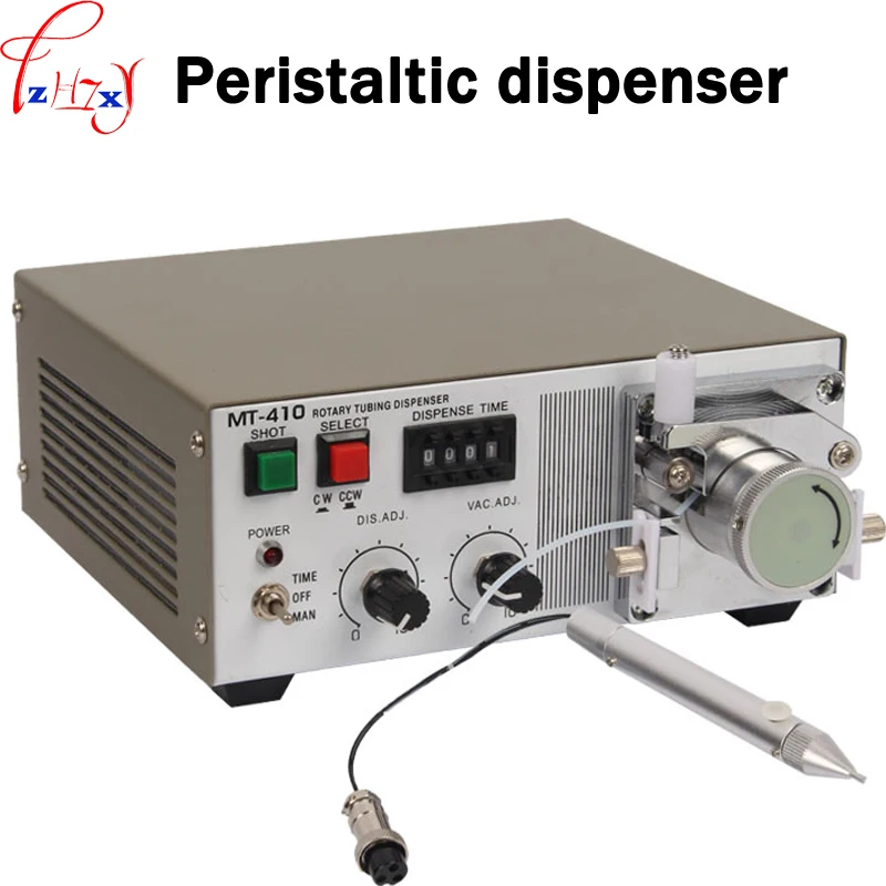 

1PC Peristaltic Glue Dispenser Machine MT-410 Quick-drying Glue Liquid Dispensing Machine 30W Peristaltic Glue Machine 110/220V