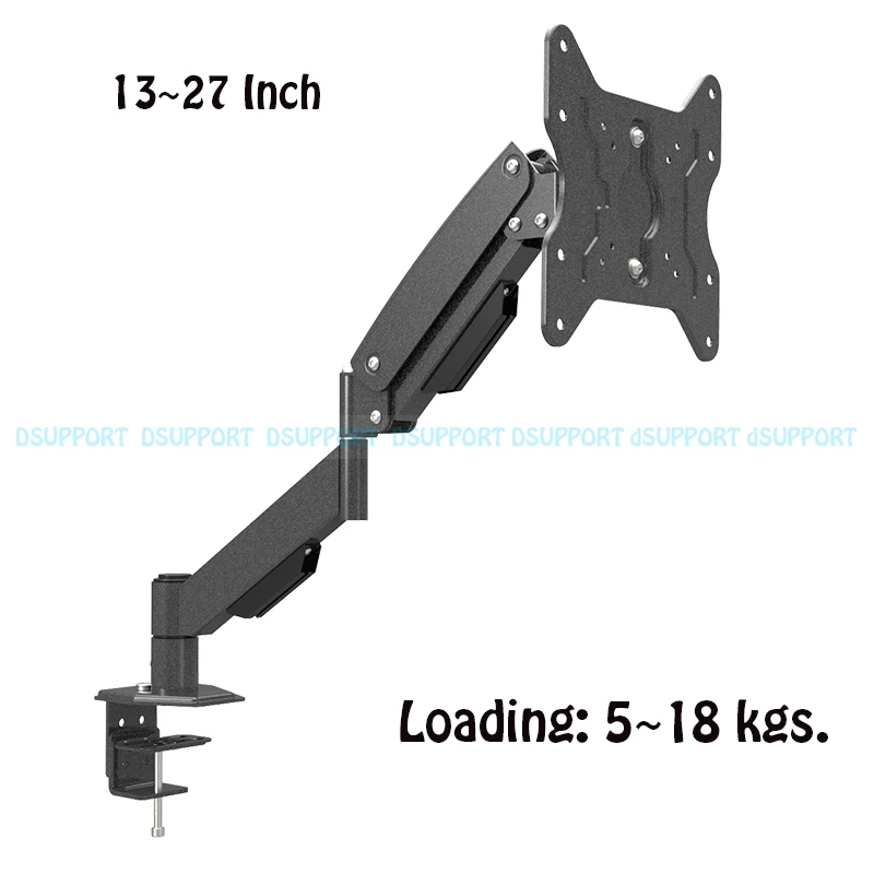 Сверхмощный газовый пружинный Настольный кронштейн для монитора с полным движением для телевизора все-в-одном настольное крепление для ПК L153