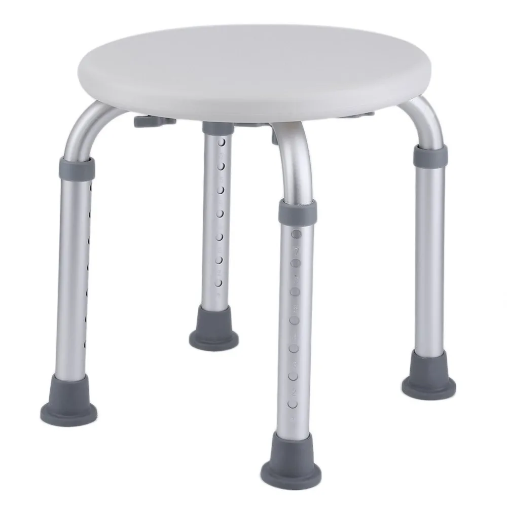 

Round Height Adjustable Environmental Protecting Bathroom Bathing Shower Chair Bath Stool Bench Seat Home Furniture