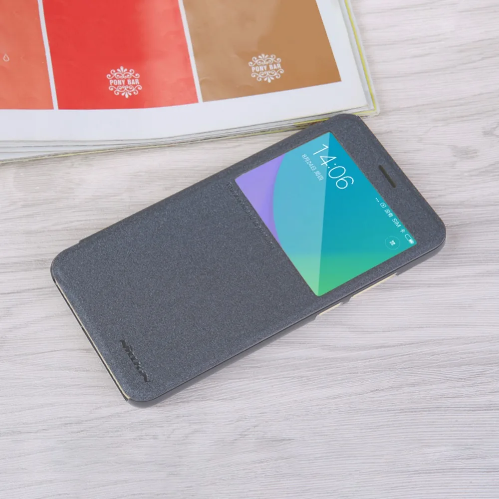 Чехол NILLKIN для Xiaomi redmi note 5a pro блестящий чехол из искусственной кожи откидная