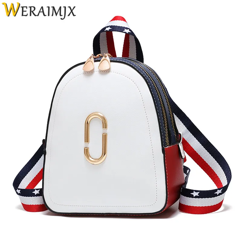 

WERAIMJX Backpack Women Mochila Feminina 2019 White Casual School Bags for Teenage Girls Travel Backpacks Female Bagpack MJ185