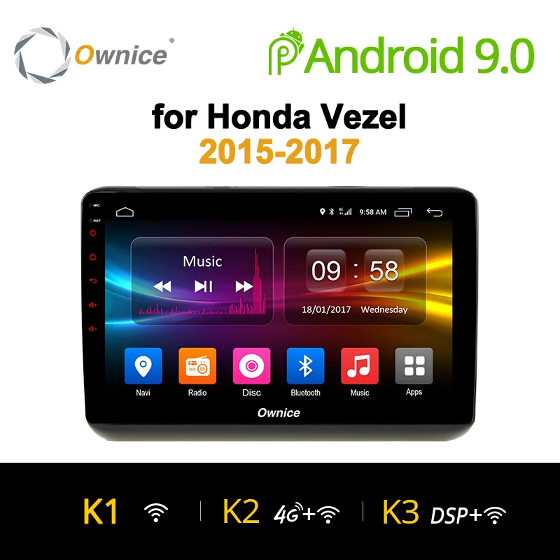 

Ownice K1 K2 K3 10.1" ips Octa 8 core Android 9.0 GPS Navigation For Honda Vezel 2015 ~ 2017 Multimedia support 4G SIM DAB+ 32G