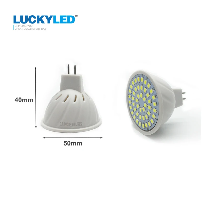 Счастливая светодиодный бренд прожектор MR16 GU10 3W 4W 5W 6W SMD 2835 5730 AC 220V Светодиодный