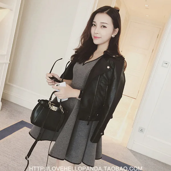 Court En Veste Cuir Noir Nouveau Rue De Qualité 2017 Bateau Grande Taille Base Dames Pu Libre xxl Bonne Femmes Mode Printemps S aZTXZn