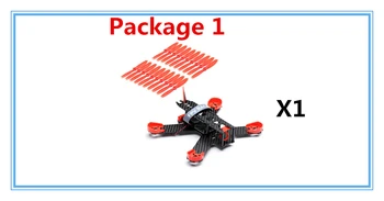 

LDARC 210 Carbon Fiber Mini FPV Quadcopter 5V 12V BEC PDB Motor Cover Protection Frame Free Give 10 Pairs 5040 Red Propeller