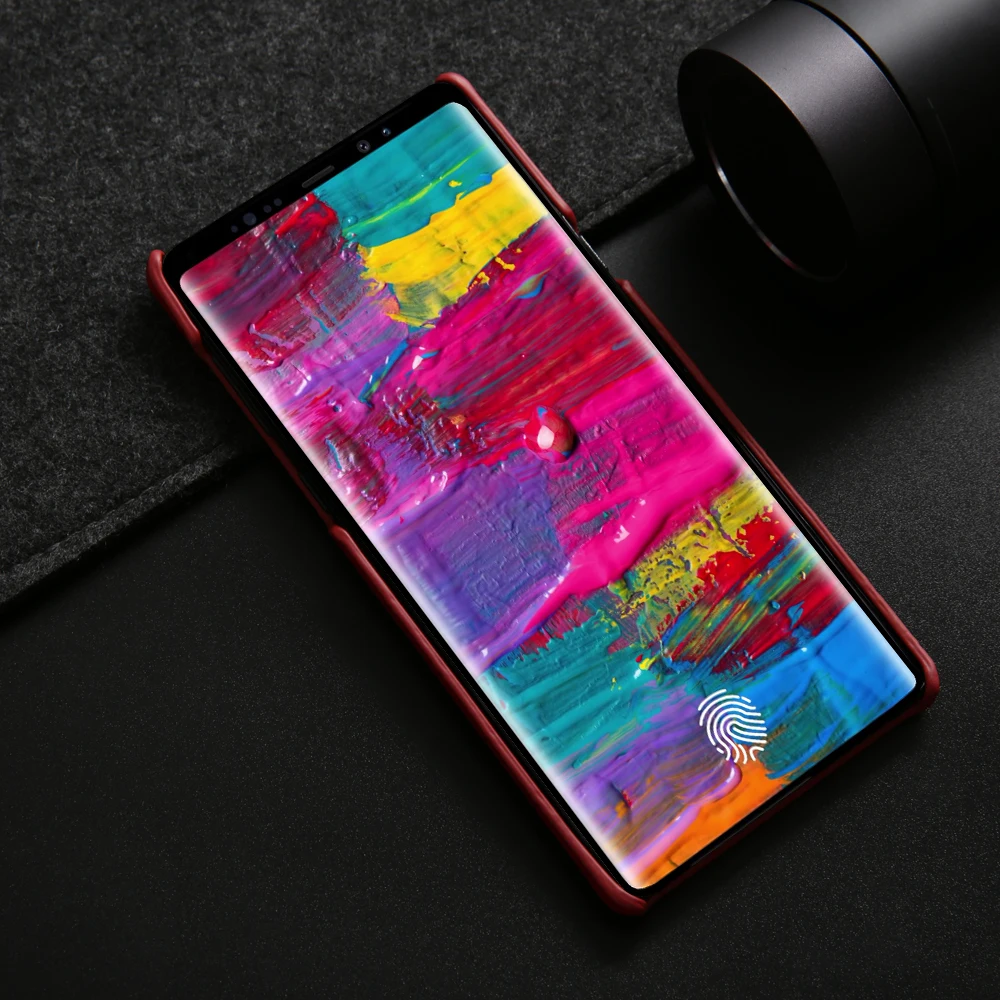 Note9 роскошный чехол из натуральной кожи для samsung Galaxy Note 9 чехол из крокодиловой воловьей кожи Модный чехол для samsung Note 9 чехол