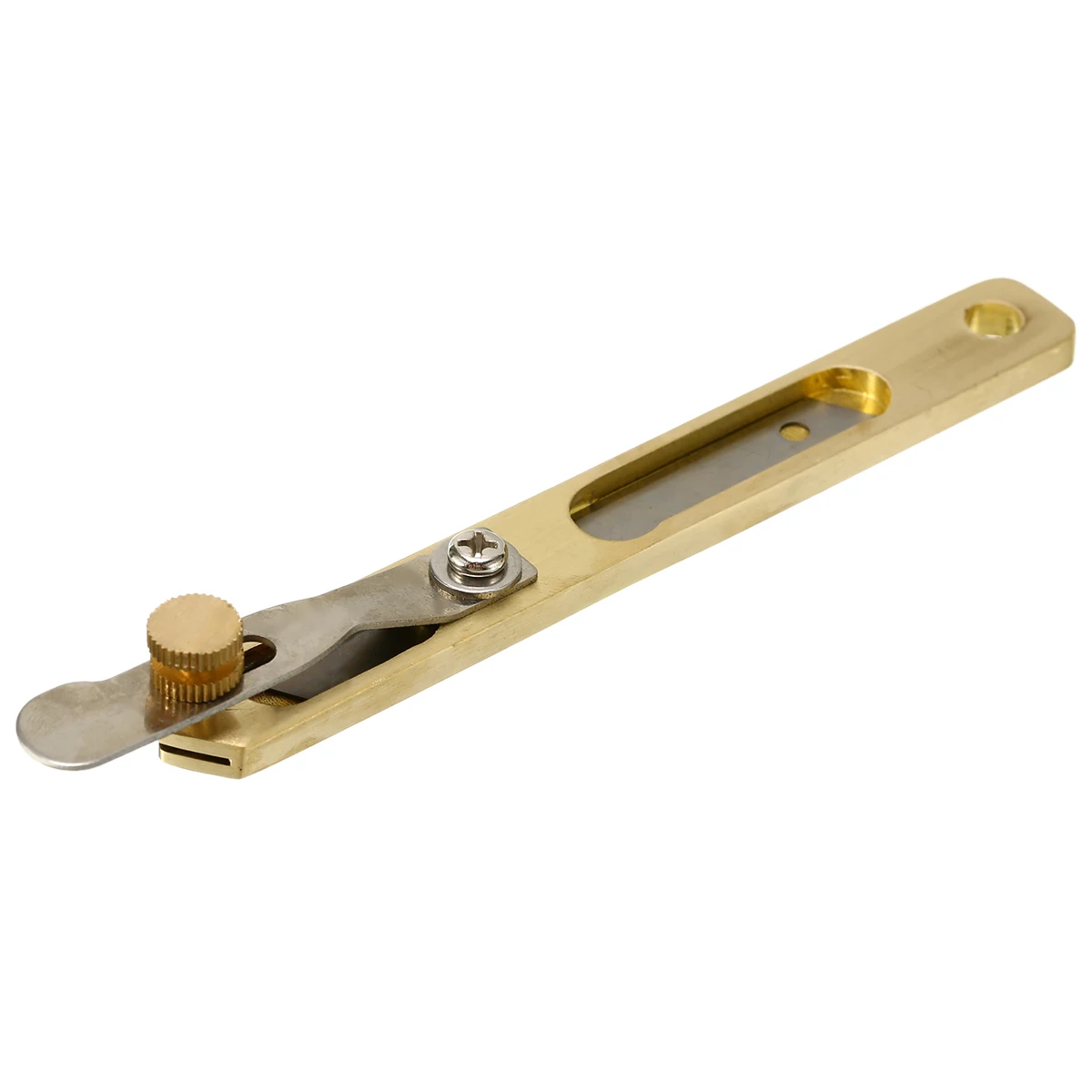 1pcs Leather Craft Tools DIY Incision Cutter Knife Copper Trimming Tool with Blade for Cutting Patchwork Fabric Splitter