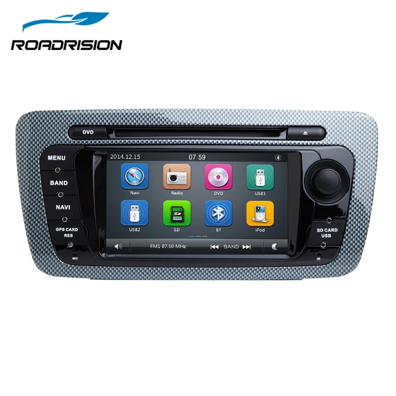 RoadRision 2Din автомобильный dvd плеер для Seat Ibiza 2009 2013 авто радио с GPS навигацией iPod Bluetooth