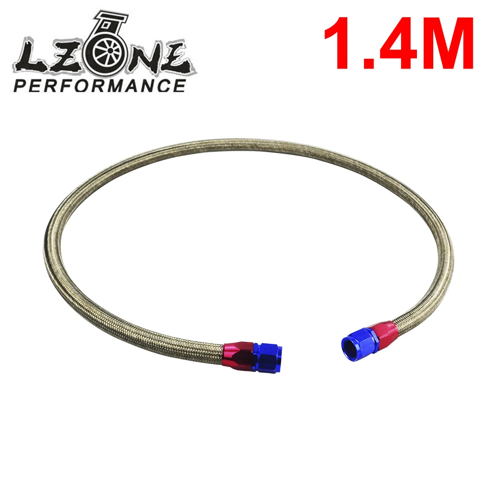 

LZONE - 1.4METER AN10 STAINLESS STEEL BRAIDED Fuel Oil Line + 2PCS AN10 STRAIGHT AN SWIVEL FITTING JR3703S